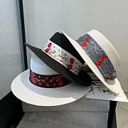 Okify Louis Vuitton Cherry Straw Hat 57cm  - 1