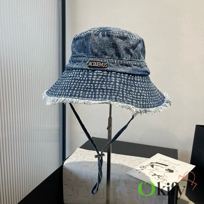 Okify Jacquemus Denim Blue Bucket Hat  - 1