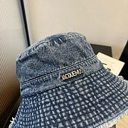 Okify Jacquemus Denim Blue Bucket Hat  - 6