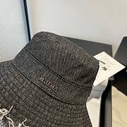 Okify Jacquemus Denim Black Bucket Hat  - 5