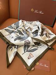 Okify Loro Piana Mulberry Silk Scarf 90x90cm 24501 - 2