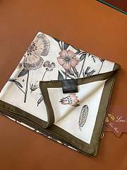 Okify Loro Piana Mulberry Silk Scarf 90x90cm 24501 - 3