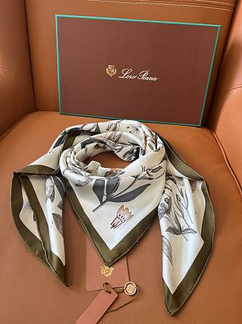 Okify Loro Piana Mulberry Silk Scarf 90x90cm 24501