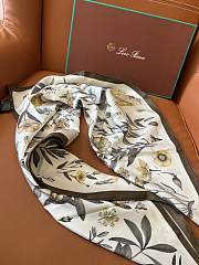 Okify Loro Piana Mulberry Silk Scarf 90x90cm 24502 - 5