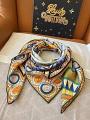 Okify Louis Vuitton Mulberry Silk Scarf 90x90cm 24503 - 5