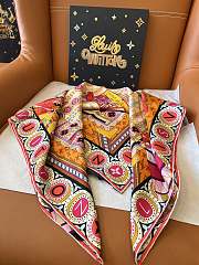 Okify Louis Vuitton Mulberry Silk Scarf 90x90cm 24504 - 3
