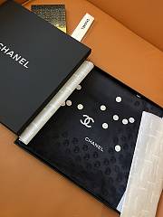 Okify CC Mulberry Silk Scarf In Black 90x90cm 24505 - 4