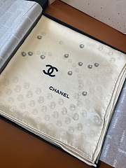 Okify CC Mulberry Silk Scarf In White 90x90cm 24506 - 1