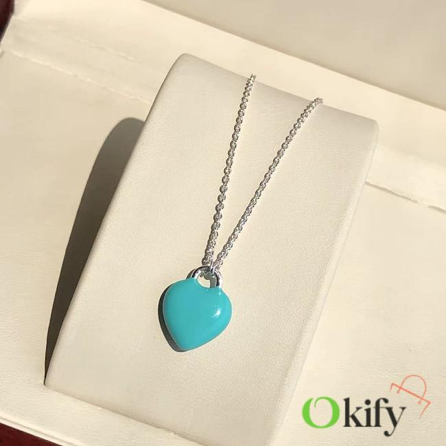 Okify Tiffany Return To Tiffany Full Blue Heart Necklace - 1