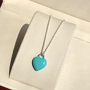 Okify Tiffany Return To Tiffany Full Blue Heart Necklace - 1