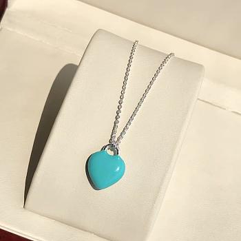 Okify Tiffany Return To Tiffany Full Blue Heart Necklace