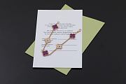 Okify VCA Rose Gold Bracelet In Purple And Diamond  - 6