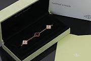 Okify VCA Rose Gold Bracelet In Purple And Diamond  - 5