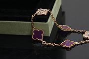Okify VCA Rose Gold Bracelet In Purple And Diamond  - 3
