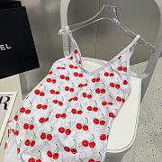 Okify Louis Vuitton Cherry Swimming Suit In White  - 4