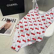 Okify Louis Vuitton Cherry Swimming Suit In White  - 6