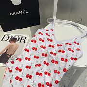 Okify Louis Vuitton Cherry Swimming Suit In White  - 2