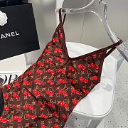 Okify Louis Vuitton Cherry Swimming Suit In Brown - 5