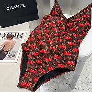 Okify Louis Vuitton Cherry Swimming Suit In Brown - 3