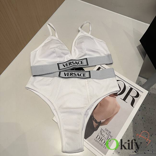 Okify Versace White Bikini 24521 - 1