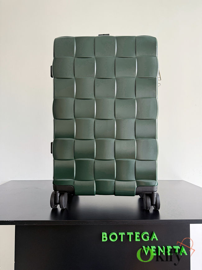 Okify Bottega Veneta Odyssey Cabin Suitcase In Green 55x35x21cm - 1