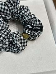 Okify MiuMiu Black And White Scrunchies 24528 - 4