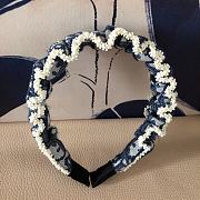 Okify Dior Denim Blue Headband  - 2