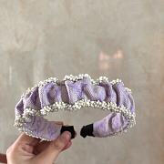Okify Louis Vuitton Purple Headband  - 6