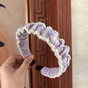 Okify Louis Vuitton Purple Headband  - 5