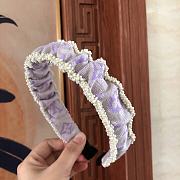Okify Louis Vuitton Purple Headband  - 3
