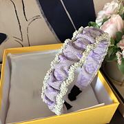 Okify Louis Vuitton Purple Headband  - 2