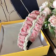 Okify Louis Vuitton Pink Headband  - 1