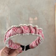 Okify Louis Vuitton Pink Headband  - 6
