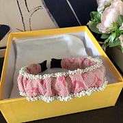 Okify Louis Vuitton Pink Headband  - 3