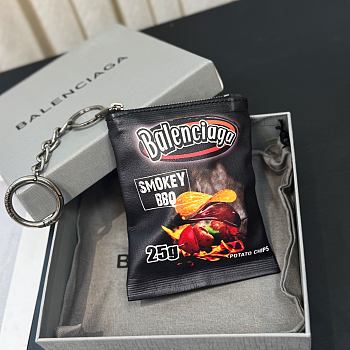 Okify Balenciaga Black Potato Chip Key Chain