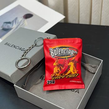 Okify Balenciaga Red Potato Chip Key Chain