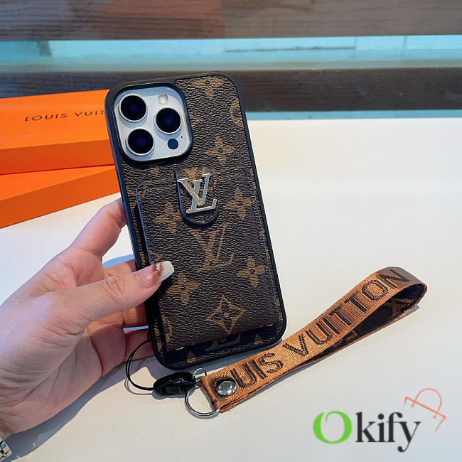 Okify Louis Vuitton Brown Monogram Phone Case 24541 - 1