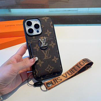 Okify Louis Vuitton Brown Monogram Phone Case 24541