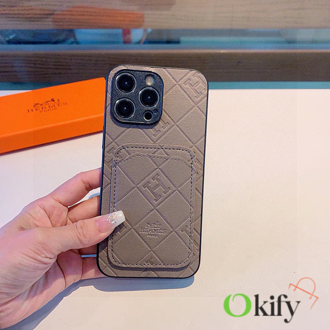 Okify Hermes Gray Phone Case 24543 - 1