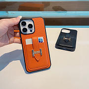 Okify Hermes Orange Phone Case - 4
