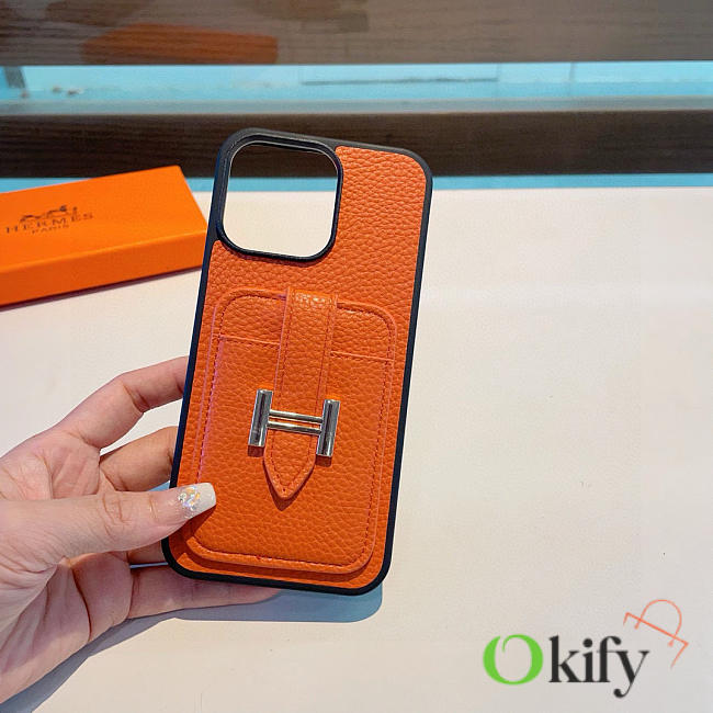 Okify Hermes Orange Phone Case - 1