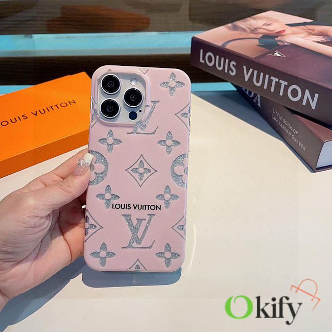 Okify Louis Vuitton Pink Phone Case  - 1