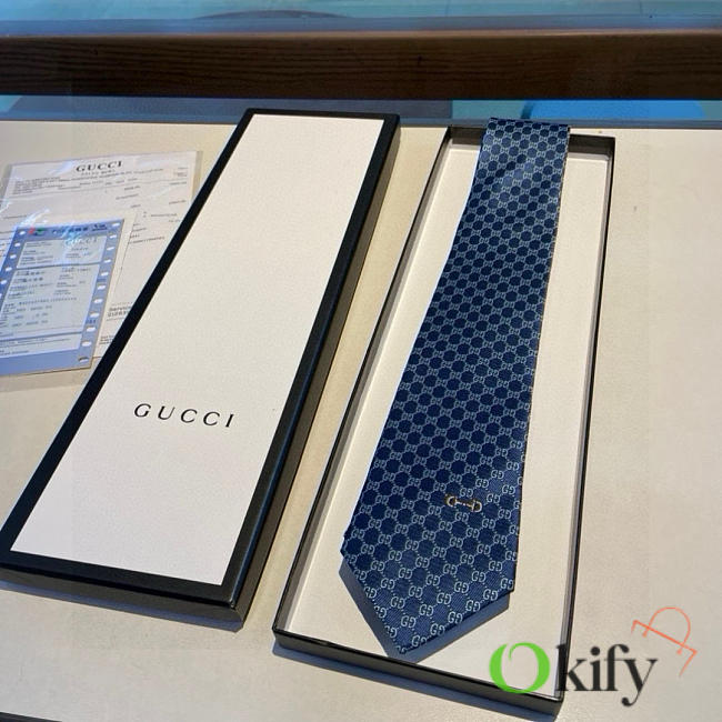 Okify Gucci Black Silk Tie 24552 - 1