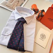 Okify Hermes Twill Silk Animal Tie  - 3