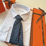 Okify Hermes Twill Silk Animal Tie  - 4