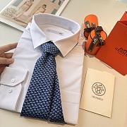 Okify Hermes Twill Silk Animal Tie  - 5