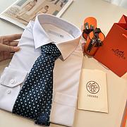 Okify Hermes Twill Silk Animal Tie  - 6