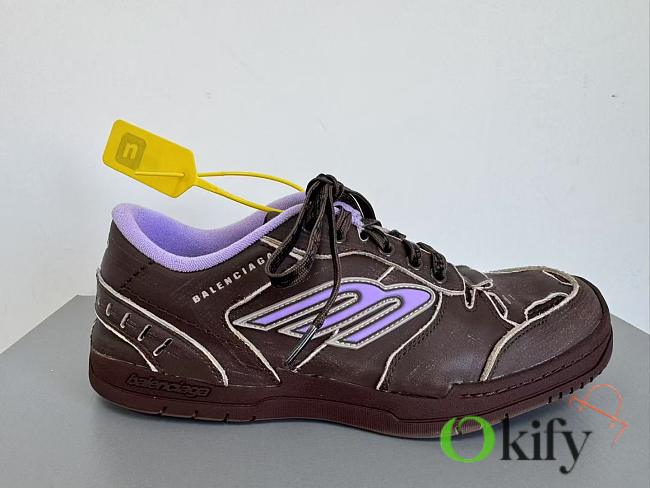 Okify Balenciaga Hamptons Sneakers In Dark Brown  - 1