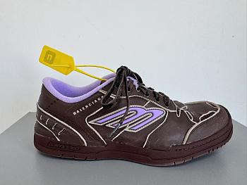 Okify Balenciaga Hamptons Sneakers In Dark Brown 