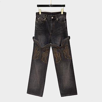 Okify Y/Project cowboy high cuff jeans 